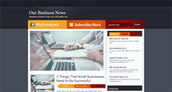 Desktop Screenshot of ourbusinessnews.com